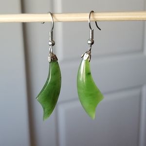 Jade earrings